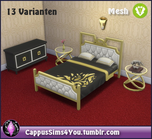 Sims 4 Mattress Vintage at CappusSims4You