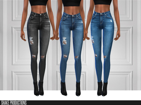 Sims 4 123 SET 6 Different Jeans by ShakeProductions at TSR