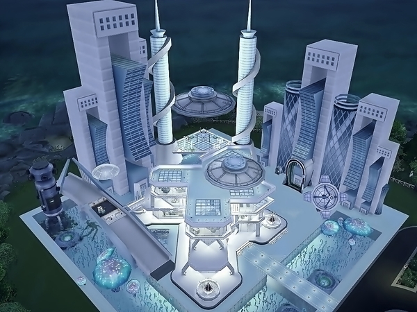 Sims 4 Future Vision Station EARTH by Moniamay72 at TSR