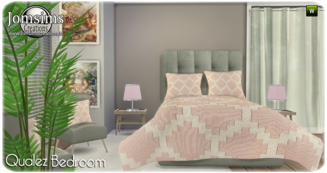 Qualez bedroom at Jomsims Creations » Sims 4 Updates