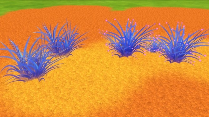 Sims 4 Brilliance Gardens III: Colorful Grasses by Snowhaze at Mod The Sims