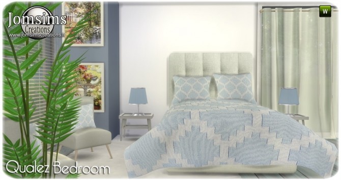 Sims 4 Qualez bedroom at Jomsims Creations