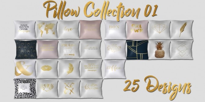 Sims 4 Pillow Collection 01 at MSQ Sims