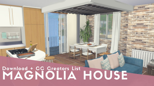 Sims 4 Magnolia House at Dinha Gamer