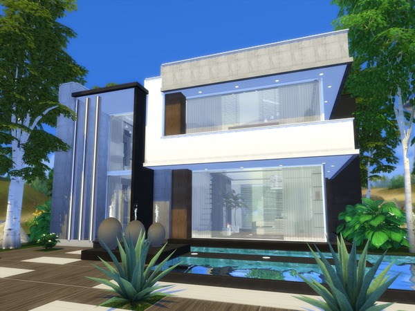 Sims 4 Modern Leilani house by Suzz86 at TSR