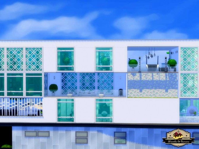 Sims 4 Bananas Penthouse (No CC) by mamba black at Mod The Sims