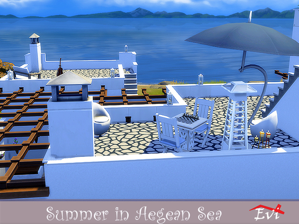 Sims 4 Summer in the Aegean Sea by evi at TSR