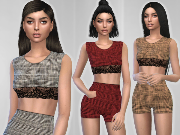 Sims 4 Two Piece Outfit by Puresim at TSR