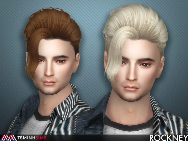Sims 4 Rockney Hair 59 by TsminhSims at TSR
