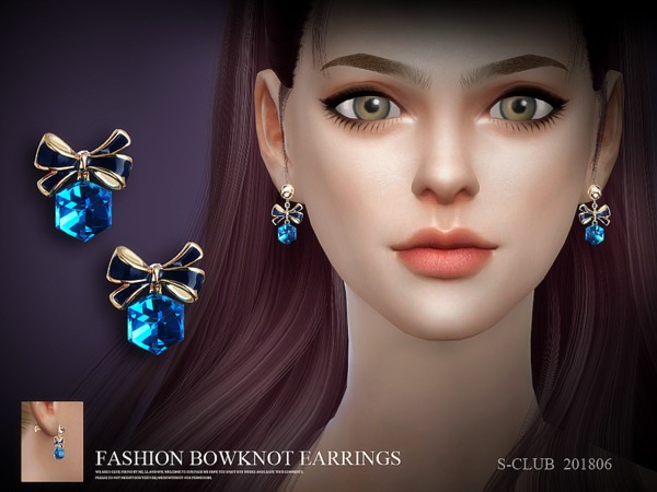 Sims 4 Earrings 201806 by S Club LL at TSR
