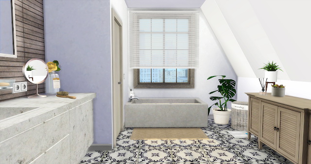 Sims 4 Apartment Bathroom at Liney Sims