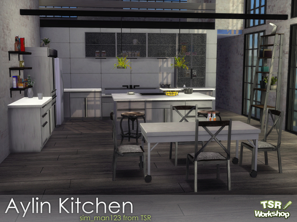 Sims 4 Aylin Kitchen by sim man123 at TSR