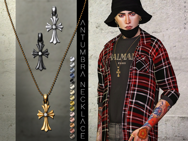 Sims 4 Antumbra Necklace by Pralinesims at TSR