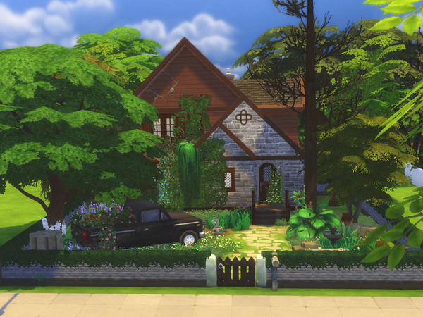 Sims 4 Abandoned home NO CC by residentsim at TSR