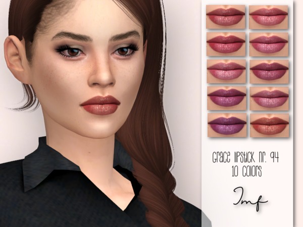 Sims 4 IMF Grace Lipstick N.94 by IzzieMcFire at TSR