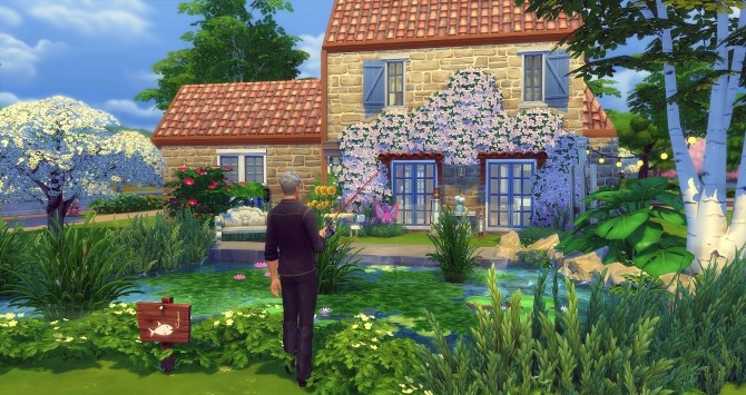 Sims 4 Lilas home by Angerouge at Studio Sims Creation