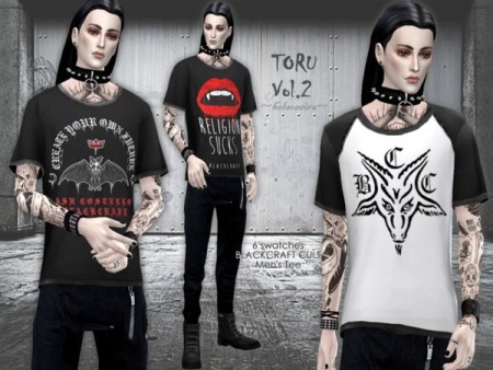 TORU Vol.2 Loose T-shirt M by Helsoseira at TSR » Sims 4 Updates