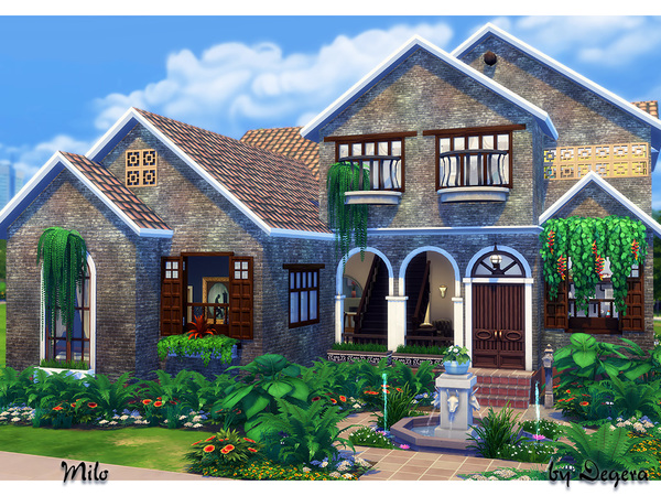 Sims 4 Milo family home by Degera at TSR