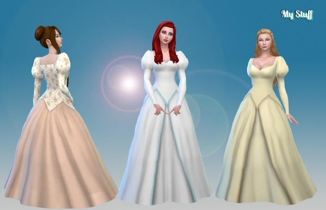 Sims 4 Ariel Wedding Dress at My Stuff