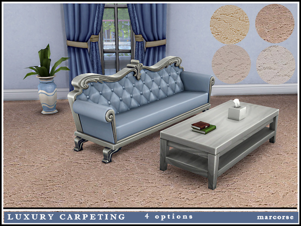 Sims 4 Luxury Carpeting by marcorse at TSR