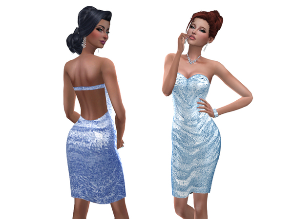 Sims 4 Nefertiti dress by Simalicious at TSR
