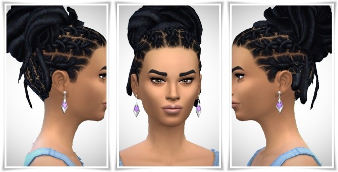 Sims 4 Cool Dread Knot Hair M/F at Birksches Sims Blog