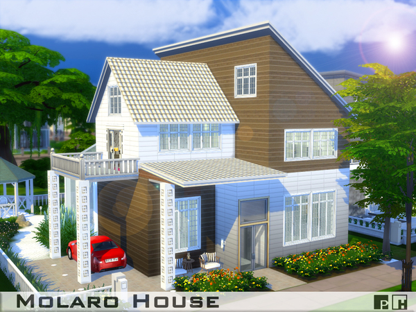 Sims 4 Molaro House by Pinkfizzzzz at TSR