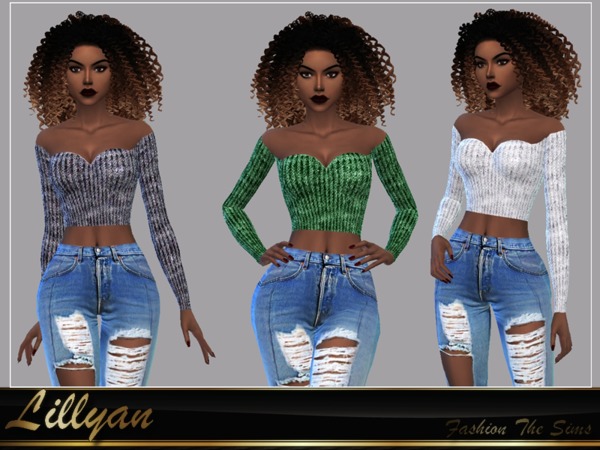 Sims 4 Top Sofie by LYLLYAN at TSR
