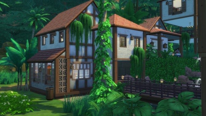 Sims 4 Tropical Manor by rayunemoon at Mod The Sims