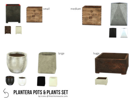 PLANTERA Pot Set by k-omu at TSR