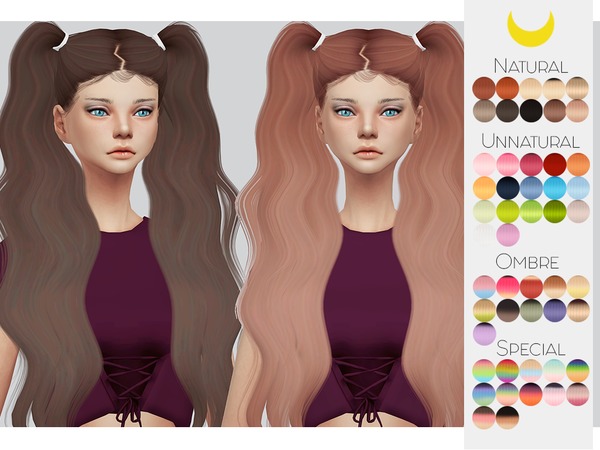 Sims 4 Hair Retexture 55 LeahLilliths Trendsetter by Kalewa a at TSR