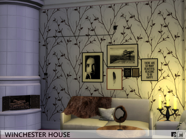Sims 4 Winchester House by Pinkfizzzzz at TSR