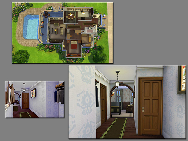 Sims 4 MB Country Colors family home by matomibotaki at TSR