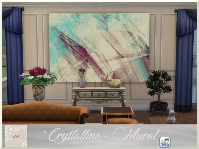 Sims 4 Crystalline paintings and rugs by augold44 at Mod The Sims