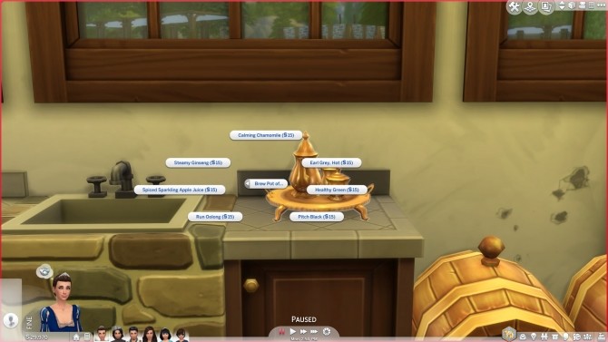 Sims 4 Functional Royal Blackhart Tea Set by SweetMelodyxx at Mod The Sims