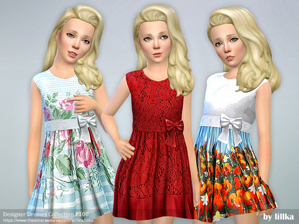 Sims 4 Designer Dresses Collection P100 by lillka at TSR