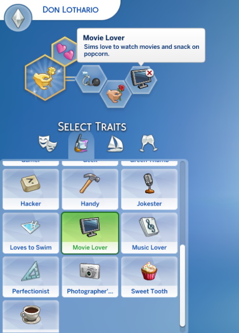 how to see trait list sims 4