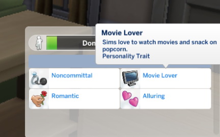 Sims 4 Movie Lover Trait by Sims Lover at Mod The Sims