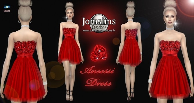 Sims 4 Ansessi dress at Jomsims Creations