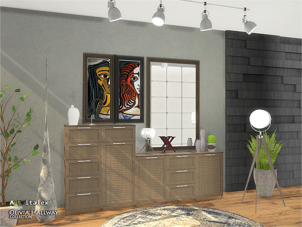 Sims 4 Olivia Hallway by ArtVitalex at TSR