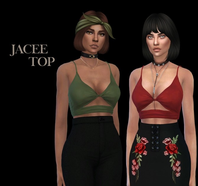 Sims 4 Jacee Top (P) at Leo Sims