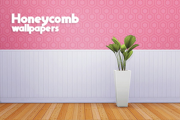 Sims 4 Honeycomb wallpapers at Lina Cherie