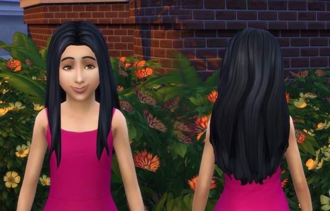 Sims 4 Liliana Hairstyle for Girls at My Stuff