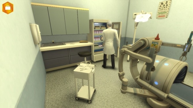 Sims 4 Fridge for hospital by Séri at Mod The Sims