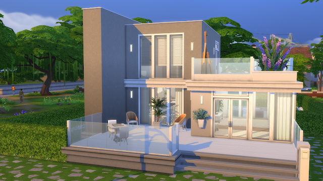 Sims 4 Modern House noCC at Dinha Gamer