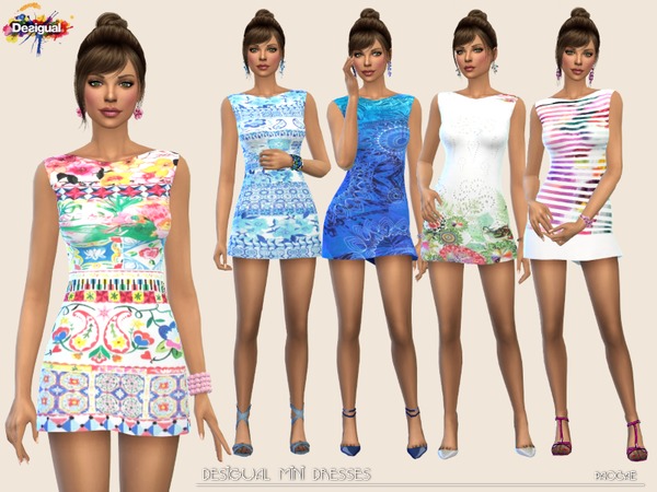 Sims 4 Mini dresses by Paogae at TSR
