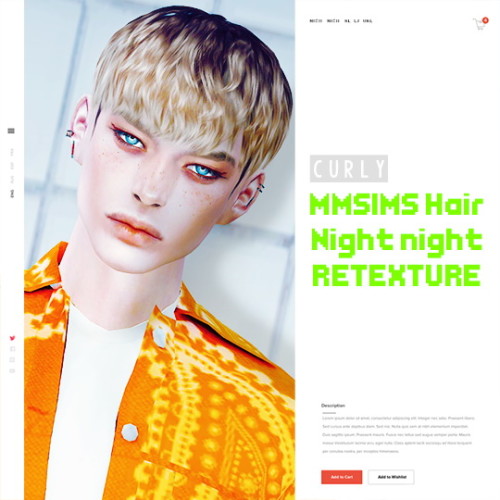 Mmsims Hair Night Night Retexture At Black Le Sims 4