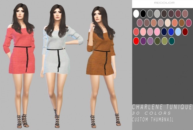 Sims 4 Charlene Tunique at Simply Simming
