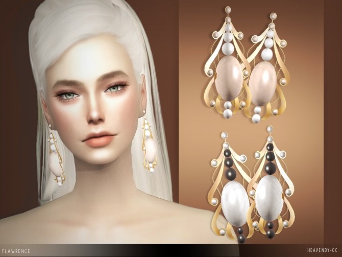 Sims 4 Flawrence Earrings at Heavendy cc