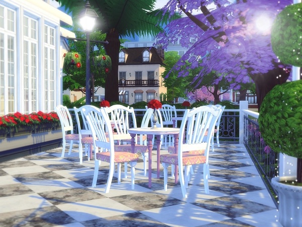 Sims 4 Sweet Bakery & Cafe by MychQQQ at TSR